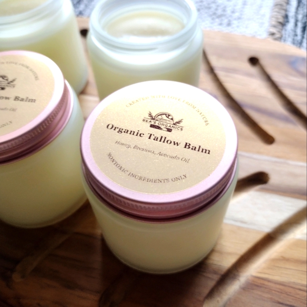 Organic Healing Tallow Balm with Raw Honey and Electrolyte…